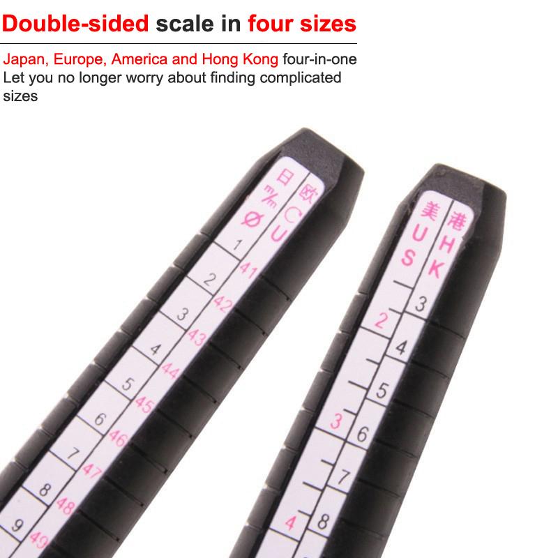 

1 шт. Профессиональный ювелирный инструмент, пластиковая оправка для кольца, измерительный прибор для измерения размера ювелирных изделий своими руками as the picture