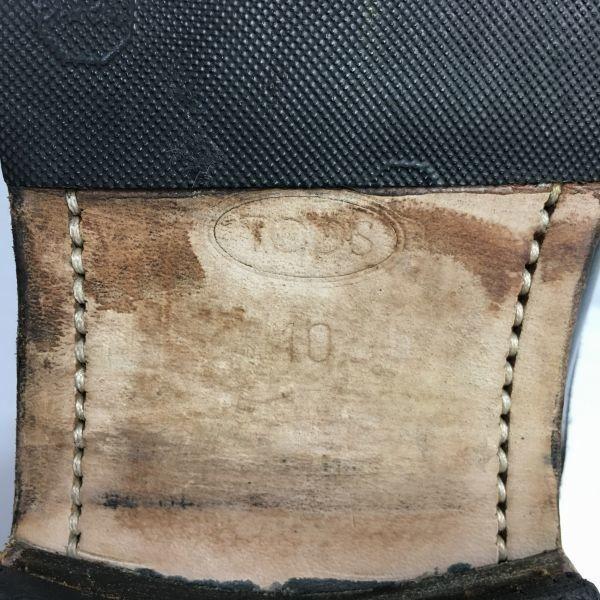 TOD'S Made in Italy Oxford Straight Tip Businessschuhe Schwarz Größe 10 28.5 Herren(GEBRAUCHT)