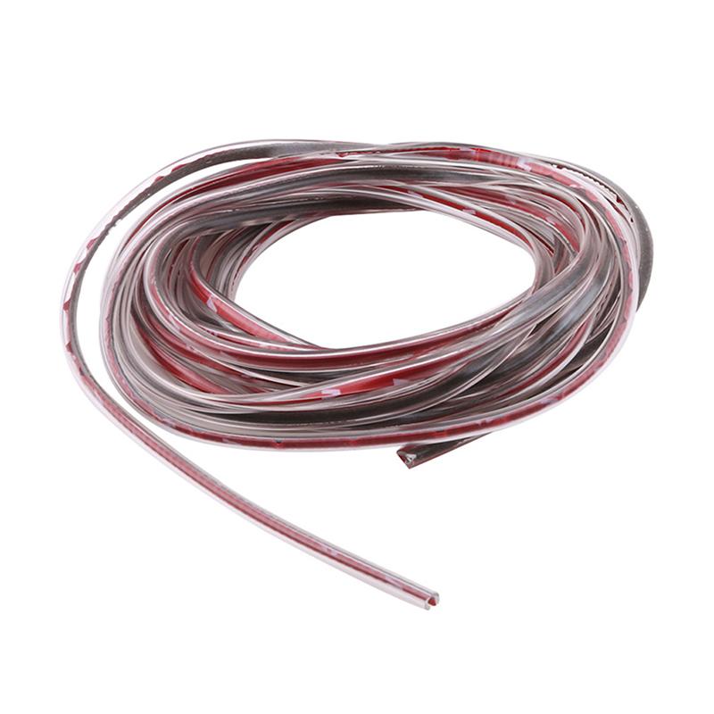 5m Auto Universal Car Door Edge Rubber Scratch Protector Moulding Strip Protection Strips Sealing Anti-rub DIY Car-styling Interior Mirrors 6