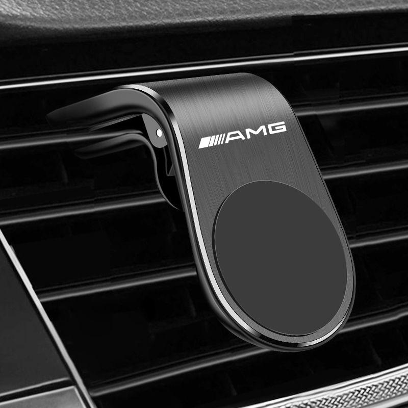 Magnetic Car Phone Holder GPS Support Bracket For Mercedes Benz AMG C200 C260 C300 W108 W124 W126 W140 W168 W169 W176 Sticker KQ9
