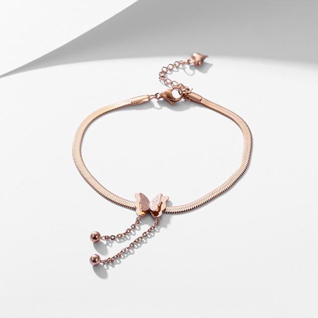 

Высококачественные браслеты из нержавеющей стали с римскими цифрами из розового золота и женские браслеты с подвесками, популярные браслеты для женщин, ювелирные изделия 16cm