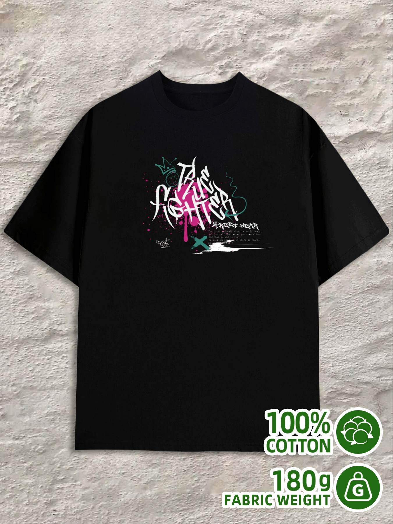 

T-Shirt Y2K Urban Graffiti Shirts 100 Black 2XL