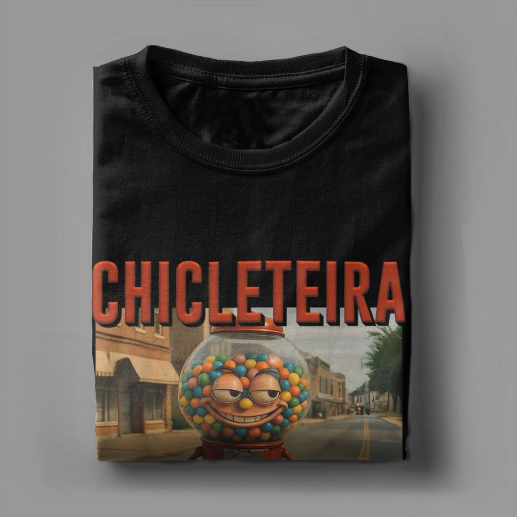 KI Meme Kaugummi Fahrradfahrer Brainrot Italienischer Witz Lustiges T-Shirt für Herren T-Shirts Rundhals Kurzarm T-Shirt Kleidung