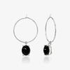 Nonna Hoop Earrings, CAVIAR