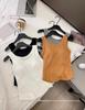 2024 Women's Pure Cotton Brushed Sleeveless Vest with Chest Pads - Slimming and Warm