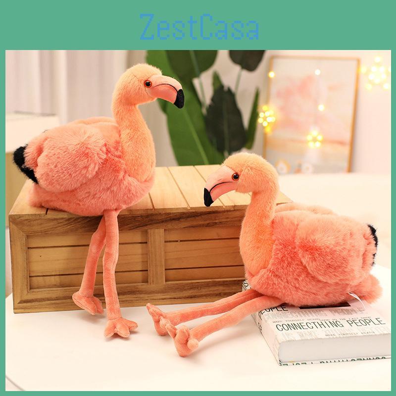 Flamingo-Plüschtier Geschenk für Mädchen Weicher Kristall-Samt Verzierte Sammlerpuppe