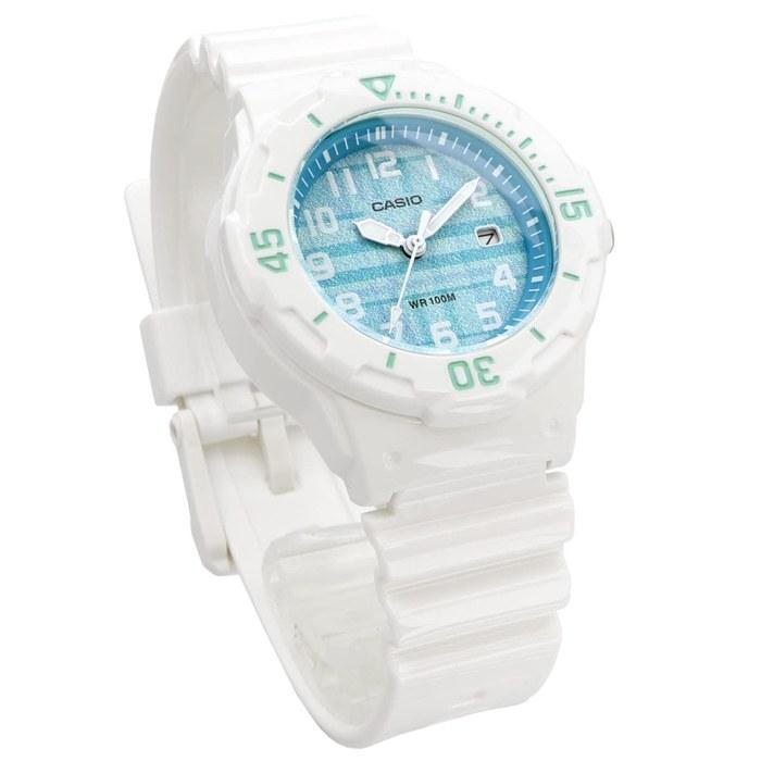 [Casio] CASIO Analog Watch LRW-200H-2CV Women's/Kids Gloss White x Blue Check Pattern, Overseas Model
