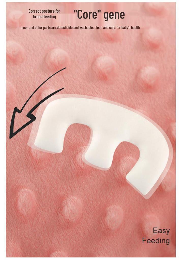 M-Shaped Twin Baby Feeding Pillow – Cradling Support, Anti-Vomiting Design for Lying Down Feeding