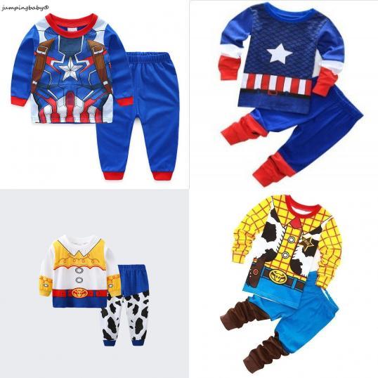 Cartoon Kids Homewear Set With Toy Story Buzz Lightyear Cotton For Kids Ages 3 To 8