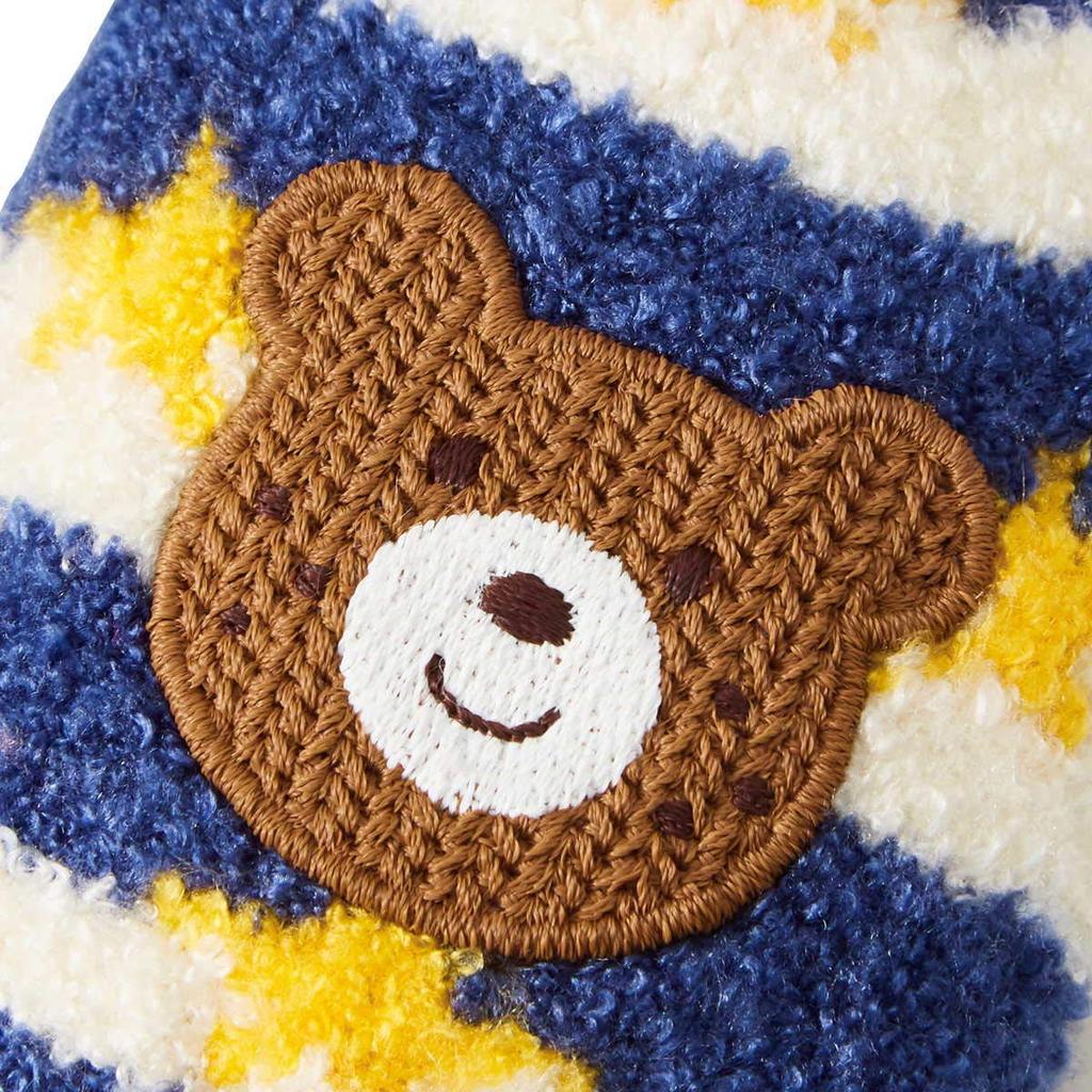 MIKIHOUSE HOT BISCUITS Navy for Boys and Ages Size S Mittens, Blue, Girls, Baby, Kids, 1-3, (Product Code 73-7601-453)