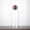 Modern Glass Coffee Bean and Tea Storage Jar with Cork Stopper