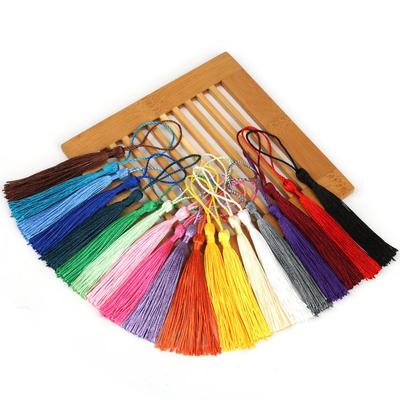 32 Stück/Packung Polyester-Seidenquaste zum Aufhängen, Spike-Quaste für DIY-Schmuckherstellung, Kunsthandwerk
