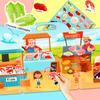 DIY quiet book farmer's market children's picture recognition puzzle stickers parent-child interactive fun toys jelly sticker book
