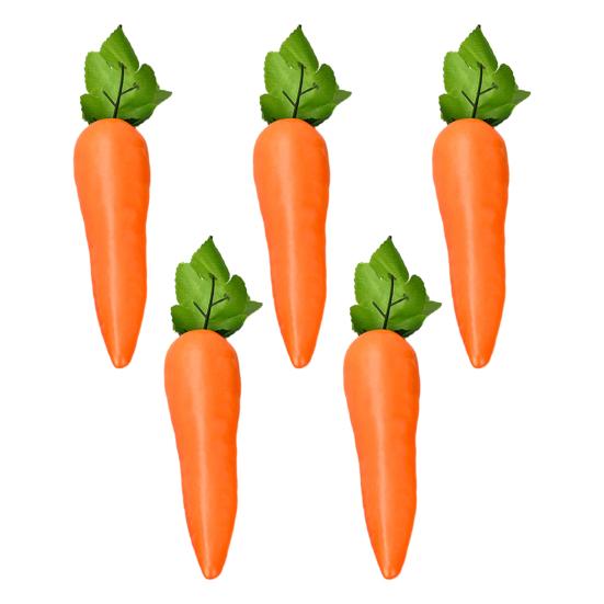 Easter Artificial Carrot Faux Lifelike Simulation Foam Carrot Spring Fake Vegetables for Home Farm Party DIY Craft Table Decoration