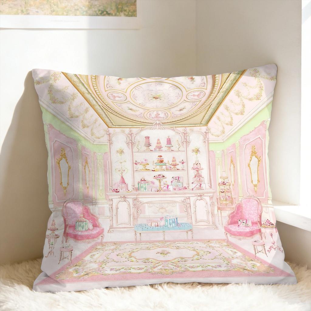 Marie Antoinette Afternoon Tea In French Paris Pillow Case Cute Funny Pillow Cover Custom Pillowcases For Sofa Bed Living Room