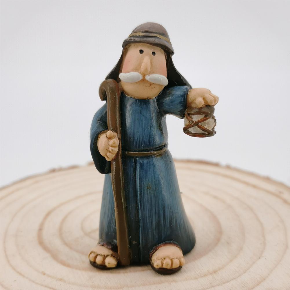 Mini Jesus Figurines Small Jesus Statues Cartoon for Christmas Thanksgiving Day