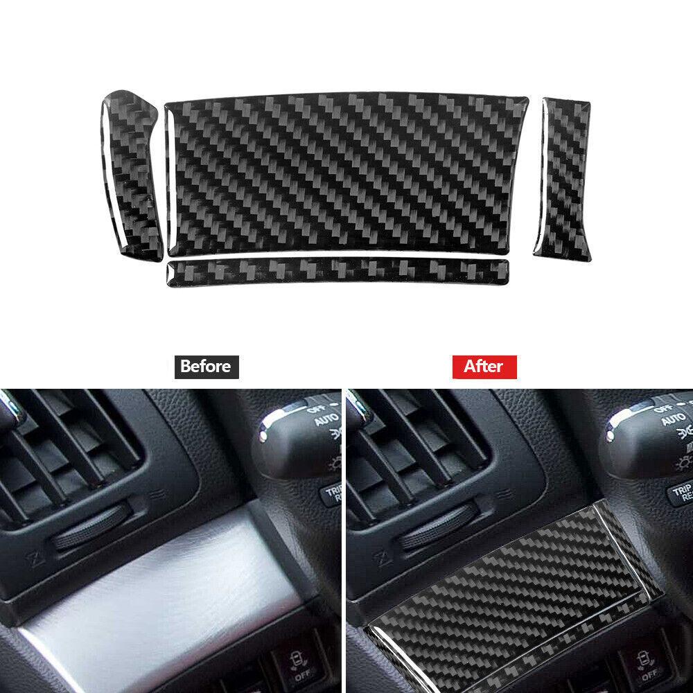 Carbon Fiber Steering Wheel Button Left Side Cover Trim For Infiniti G37 2010-13