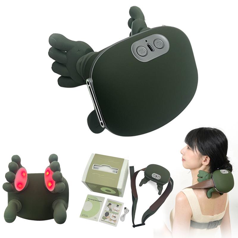 Multifunctional Heating & Kneading Cervical Spine and Shoulder Massager Shawl. No Paint темно-зеленого