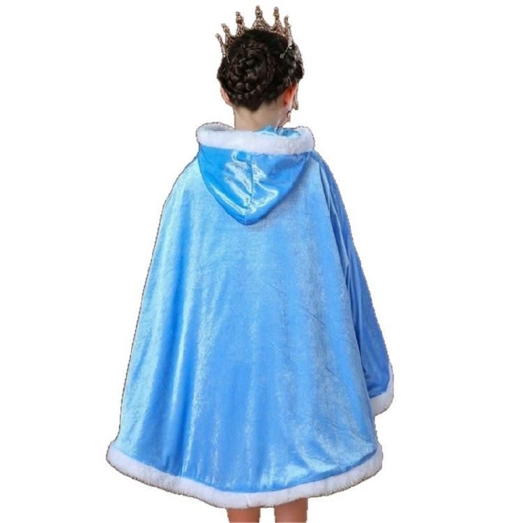 Princess Dressing up Costumes Princess Cloak with Hood Furs Short Hooded Cloak Cosplay Halloween Christmas Costumes