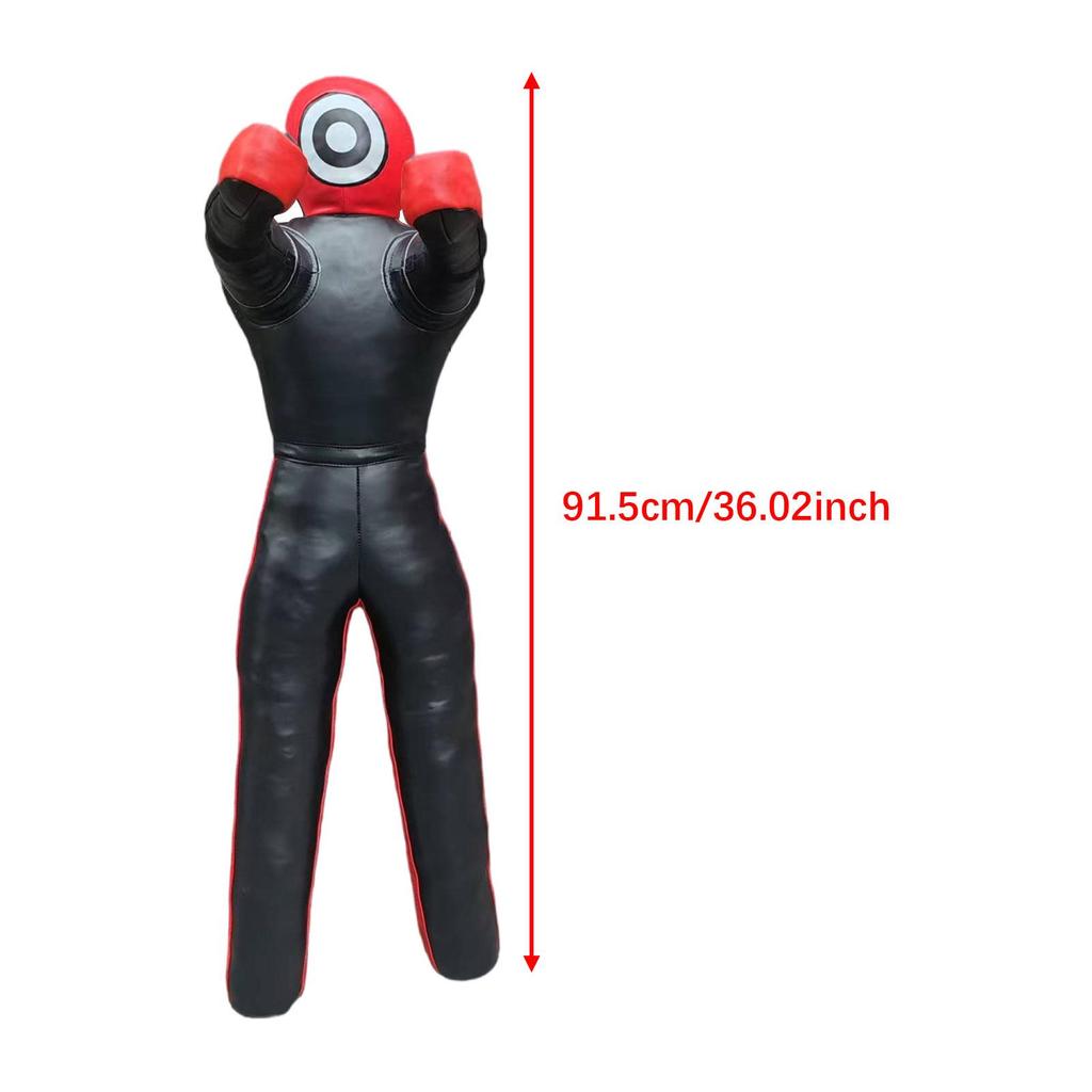 Copertura Manichino da Pugilato Grappling Wrestling Punching Pelle PU Non Riempito Personalizzabile