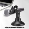 Adjustable Desktop Mini Microphone Stand Stable Base Mic Clip Mount  Online Meetings