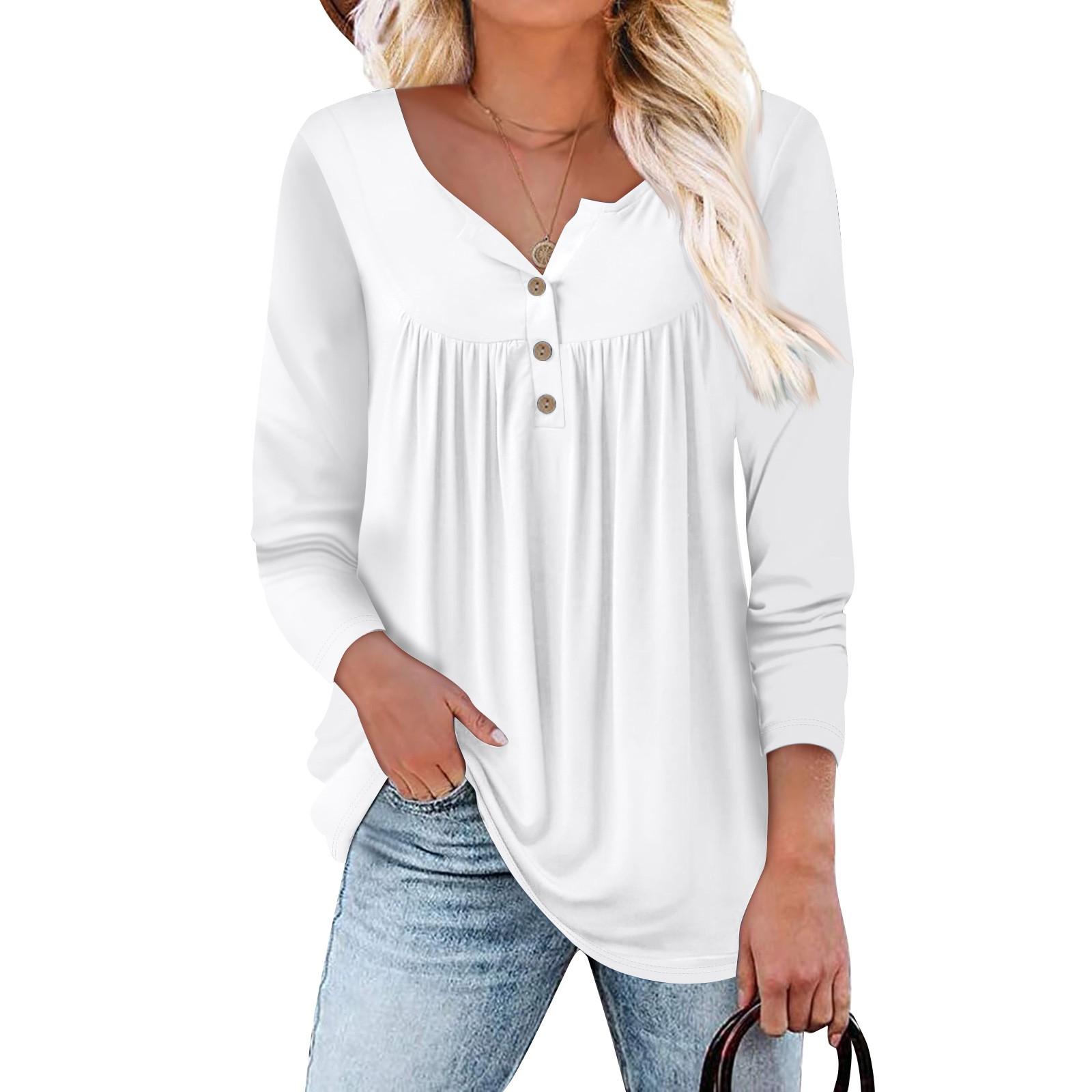 

Летняя женская мода, повседневная блузка с круглым вырезом и рукавами 3/4, пуловер с принтом XL белый