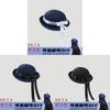 Korean Style Woolen Flat Top Hat With Ribbon For Women Autumn