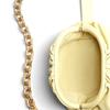 Bottega Veneta BV Chain Pouch Magnetic Frame Closure Leather Waist Bag Women waist bag Ice-Cream 651445-VCP41-7406