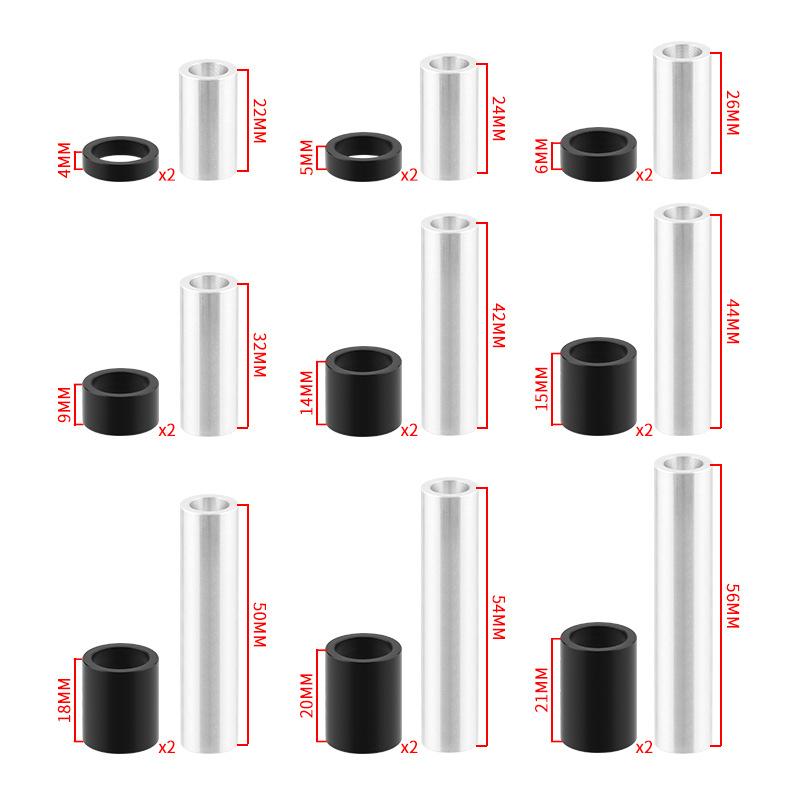 22-56Mm Rear Shock Absorber Bushing Mountain Bike Aluminum Alloy Shock Absorber Parts For Bicycle Accessories