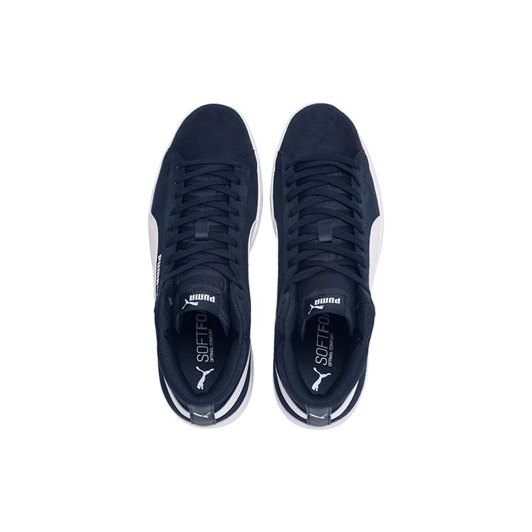 PUMA Smash V2 Mid Mid Tops Casual Skateboarding Shoes Unisex Blue White (Unisex) Skate Shoes 366923 04
