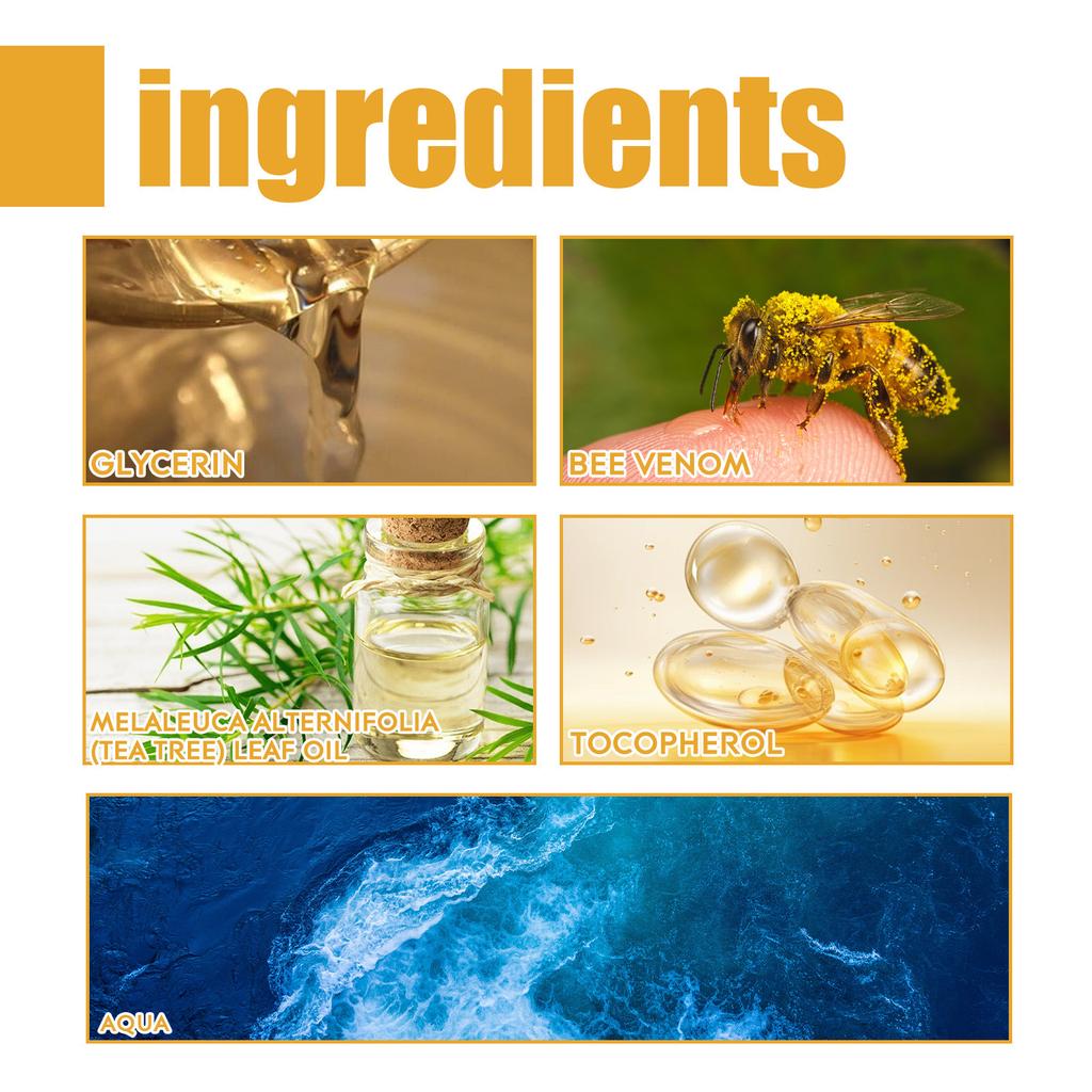 Спрей для догляду за обличчям з бджолиною отрутою Видалення зморшок Ліфтинг Зміцнення Покращення в'ялості шкіри Підтягування Живлення Відновлення Догляд за шкірою обличчя 20 мл