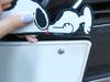 SNOOPY License Plate Frame Decoration, Compatible with Vehicle Inspections, Cute, Stylish, Character Snoopy