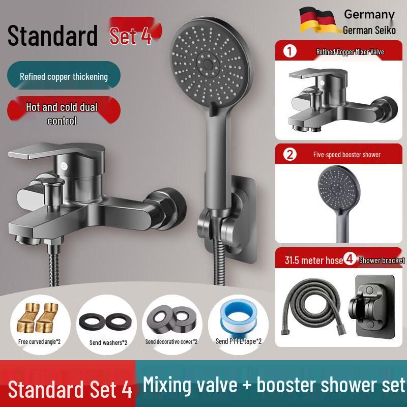 

Yuzhuxun HC Wall-Mounted Shower Faucet Set