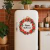 Kreative Herbst-Geschenkideen Halloween-Kranz Wandaufkleber, Glückliche Girlande Aufkleber, Retro-Kürbis Wetterfeste Glasornamente & Rose Wasserdicht