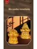 Treasure Bowl Wealth-Attracting Candle for Home and Temple