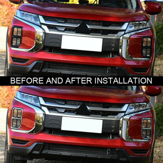 Front Fog Light Lamp Cover for Mitsubishi ASX RVR Outlander Sport