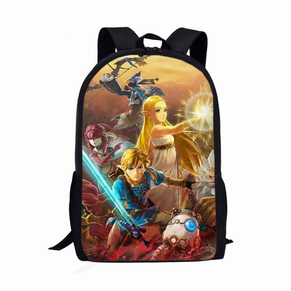 The Legend Of Zelda Student Backpack Durable Waterproof And Trendy For Kids