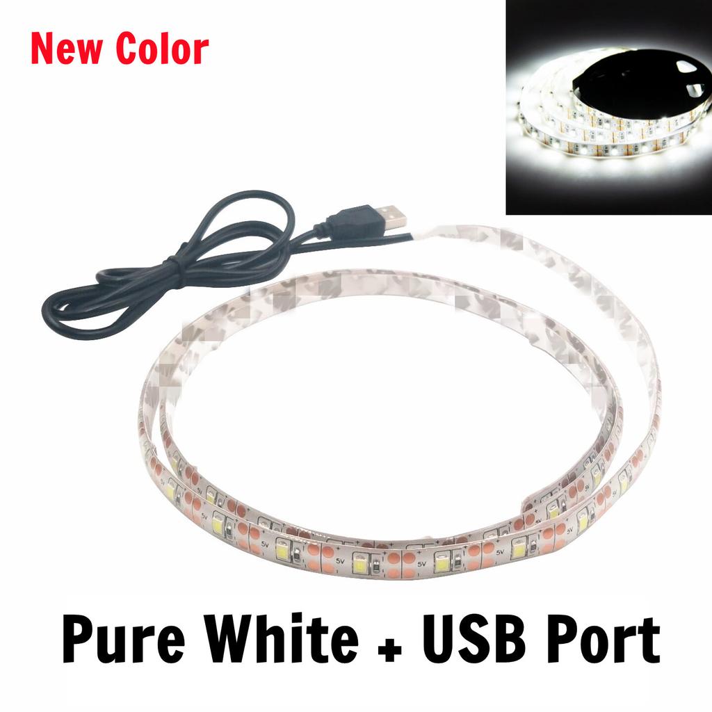 DC 5V USB LED Strips 2835 White Warm White Led Strip Light TV Background Lighting Tape Home Decor Lamp 1M 2M 3M 4M 5M Led Strip