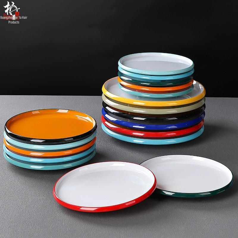 Melamine Nordic Style Cold Dish & Stir-fry Plate for Restaurants and Hotels