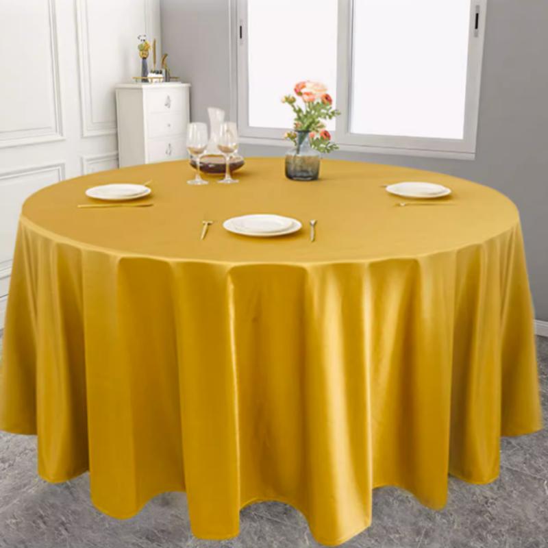 Чистый цвет современная минималистская атласная скатерть утолщенная многоцветная — фото 4