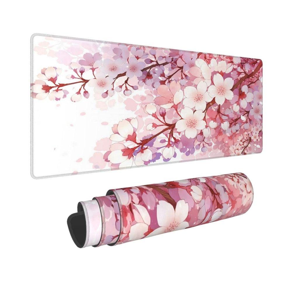 

X 11,8-дюймовый большой нескользящий японский настольный коврик с цветением сакуры настольный коврик для мыши игровой коврик для мыши