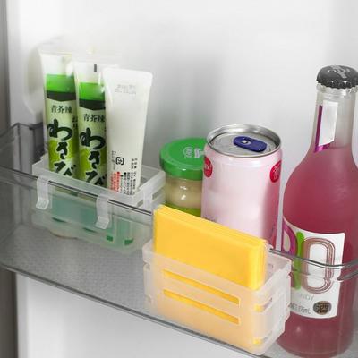Classified Refrigerator Side Door Storage Box Clip-on Transparent Refrigerator Boxs Scalable Removable