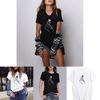 Stylish Heart Print T-shirt For Women Featuring Soft Comfortable Fabric And Casual Design