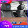 Car Sticker Hot For Ford Car Seat Headrest Sticker Auto Logo Sun Visor Decorate Decals For Ford Kuga Focus Fiesta Ecosport Monde