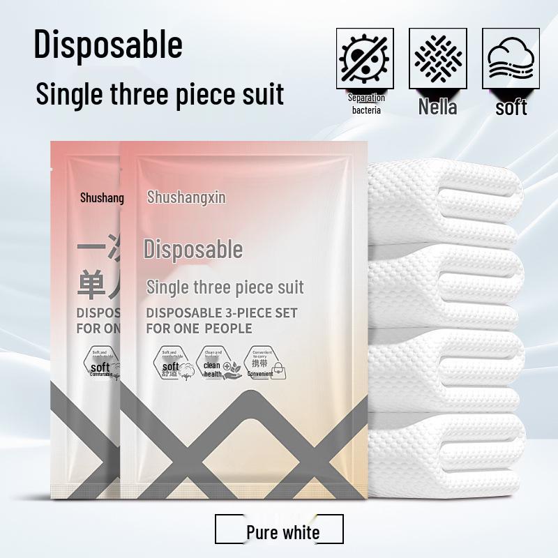 

Комплект одноразового постельного белья для двуспальной кровати для путешествий: Комплект из 4 предметов: простыня, пододеяльник и спальный мешок