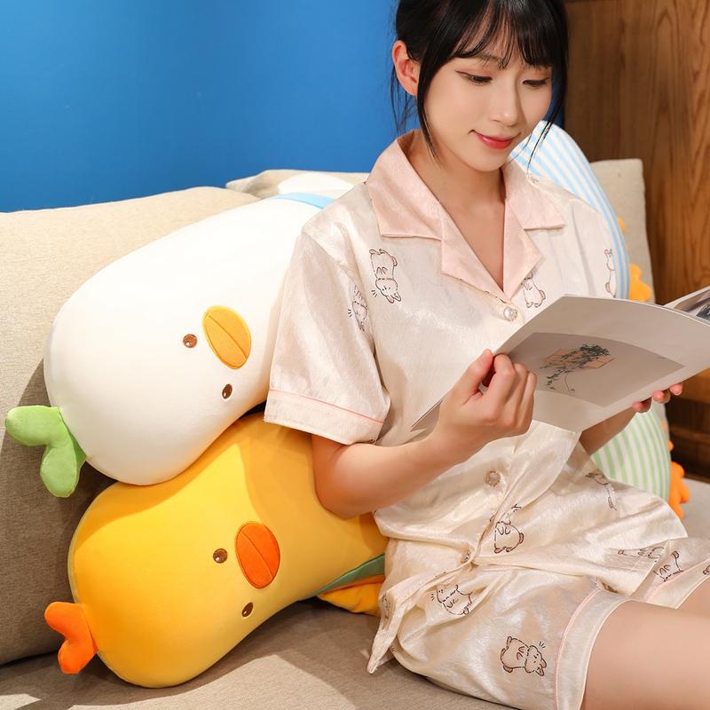 100cm Süßes Hühnchen Ente Pinguin Husky Einhorn Kawaii Langes Kissen Stofftiere Weiche Tierpuppen Schlafsachen Geburtstagsspielzeug