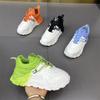 Men's Summer and Autumn Dad Shoes Thick-soled Leather Casual Shoes Gradient Student Shoes