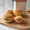 Realistic Artificial Hamburgers Artificial Food Bread Model PU Texture Perfect for Restaurant Displays and Photography