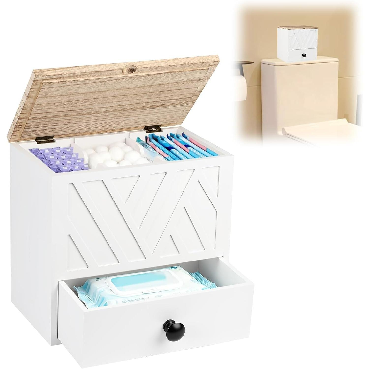 Tamponu turētājs vannas istabai, Sieviešu produktu