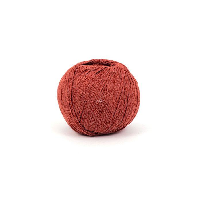 Fil Coton Recyclé Eco Vita 3mm 100g Tricot et Crochet Col. 005 rouge